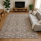 Dalyn Rug Company Soft Essentials Floral Mocha 10" x 14" Indoor/Outdoor Area Rug, , large