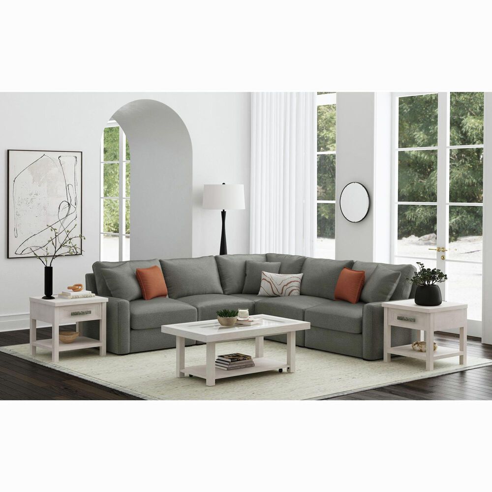 Mayberry Hill Avalanche Coffee Table in Antique White, , large
