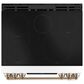 Cafe 30" Slide-In Front Control Induction and Convection Range in Matte White, , large
