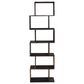 Porter Design Fall River 6-Tier Bookcase in Black Walnut, , large