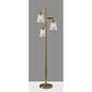 Adesso Gio Floor Lamp in Painted Brass, , large