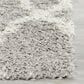 Safavieh Dallas Shag SGD257G-26 2"3" x 6" Grey/Ivory Runner, , large