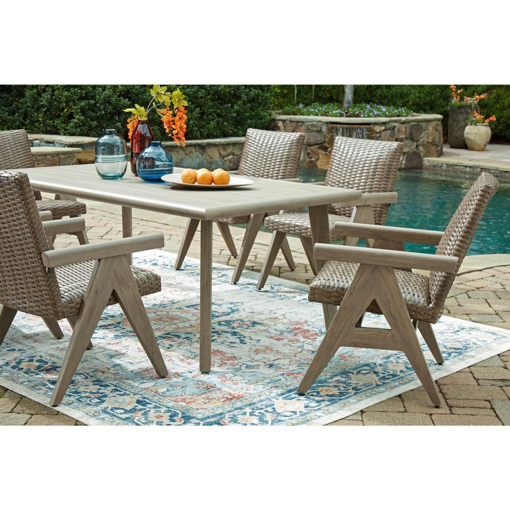 Ashley Carisbo Rectangular Dining Table in Beige - Table Only, , large