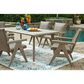Ashley Carisbo Rectangular Dining Table in Beige - Table Only, , large