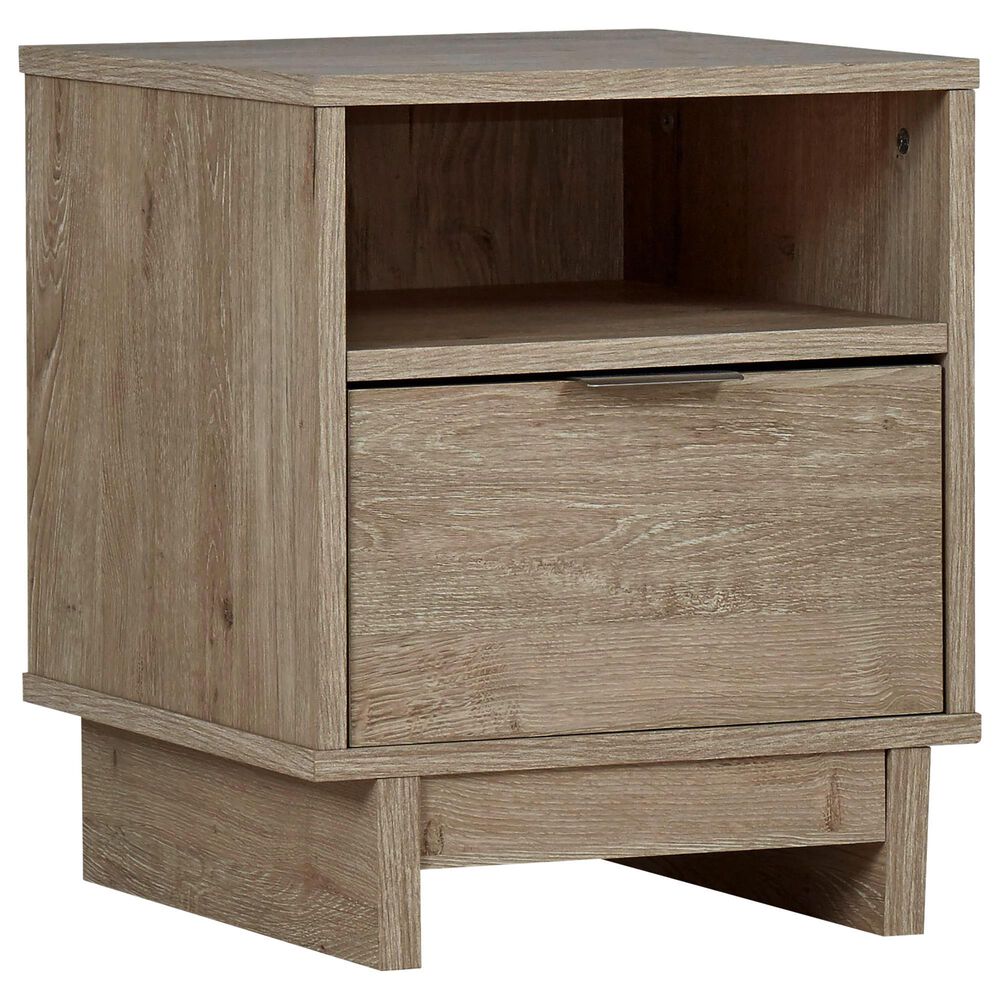 Ashley Oliah 1-Drawer Nightstand in Natural, , large