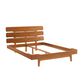Natural Bamboo Furnishings Queen Platform Bed in Amber, , large