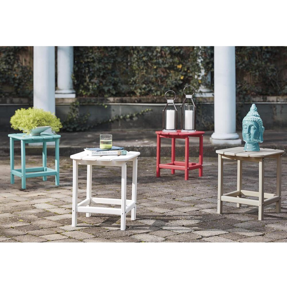 Ashley Sundown Treasure Rectangular End Table in White, , large