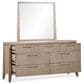 Urban Home Sumire Dresser and Mirror in Ginger , , large