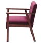 HOMLUX Arm Chair with Tufted Back and High-Density Foam in Rose, , large