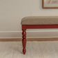 Linon Home Decor Trimble Dining Bench in Red, , large