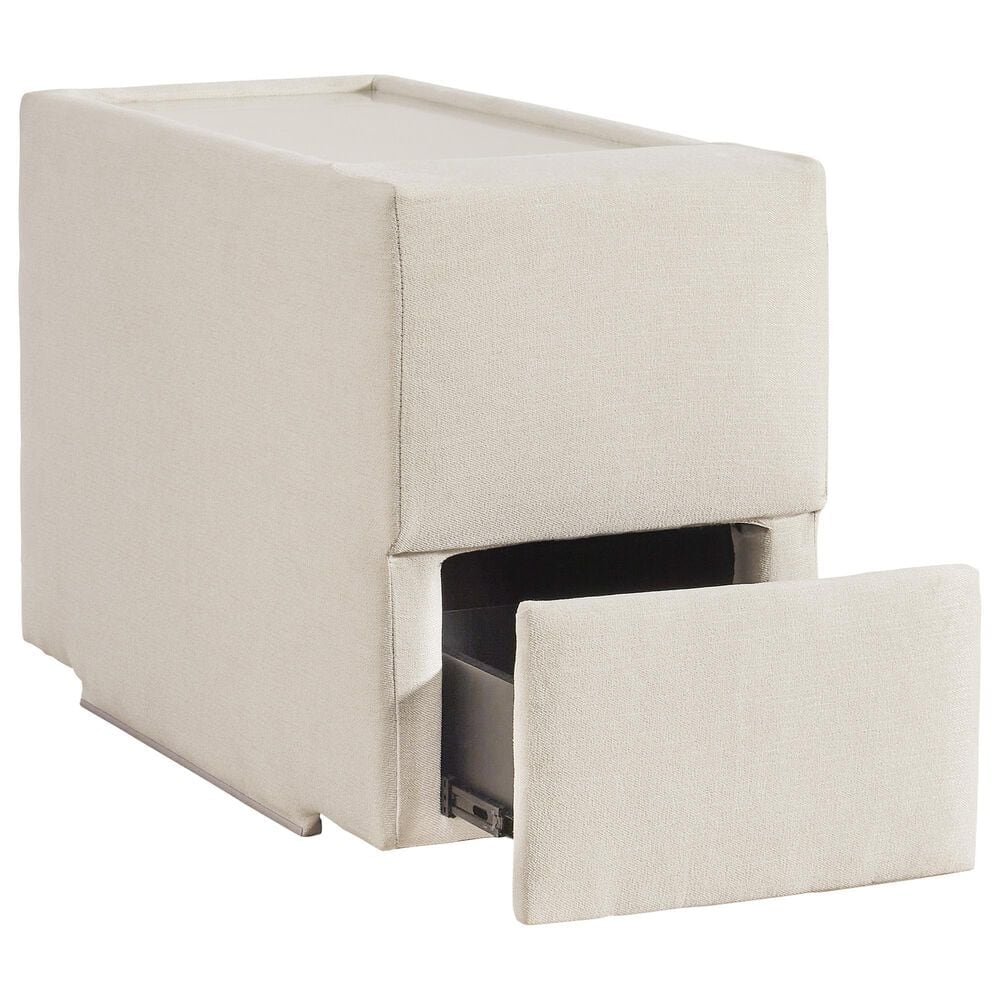 Ashley Modmax 3-Piece Stationary Loveseat with Storage Console in Oyster, , large