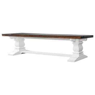 Ardent Home Standard Bench in Aged White and Tobacco, , large