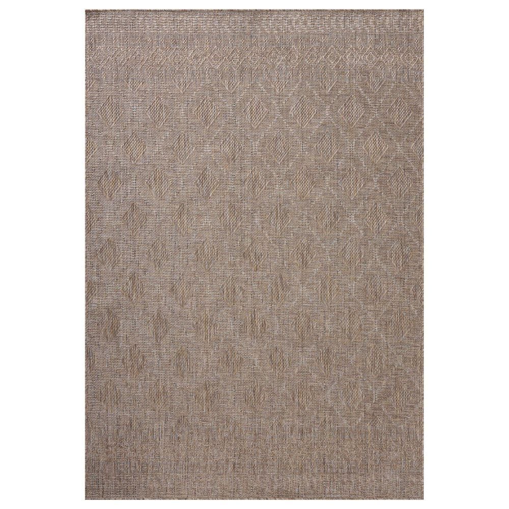Amber Lewis x Loloi Topanga 7"10" x 10" Natural and Mist Indoor/Outdoor Area Rug, , large