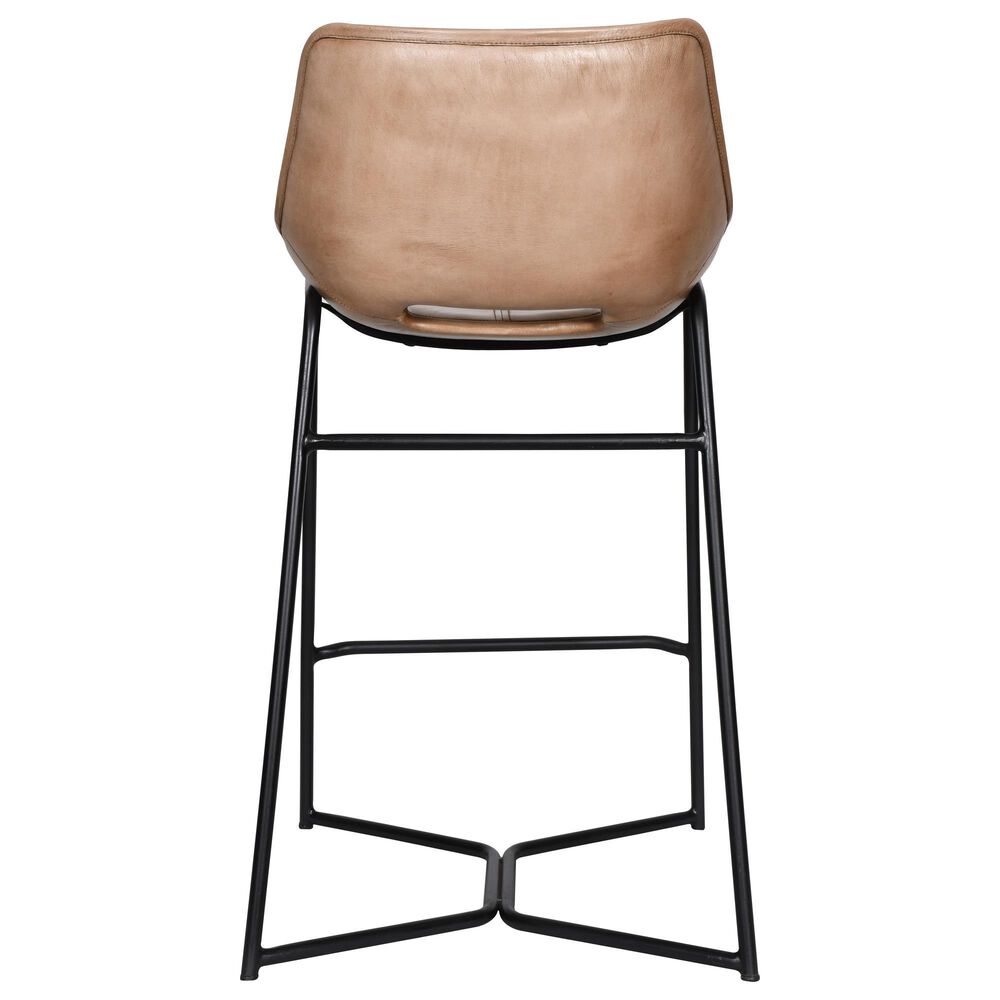 Home Trends &amp; Design Essex Stanley Counter Stool in Top Grain Leather, , large