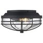 Golden Lighting Seaport Outdoor Flush Mount in Natural Black, , large