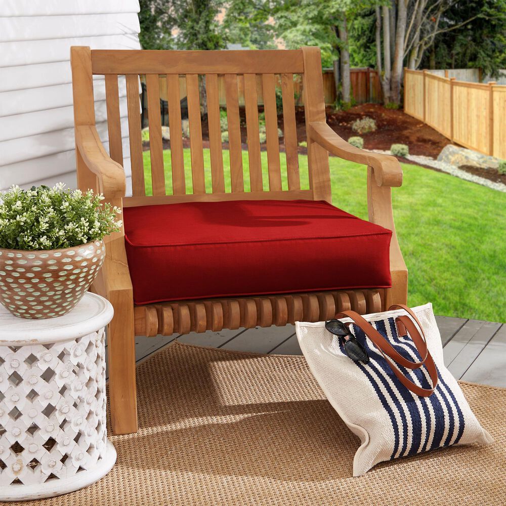 Sorra Home Sunbrella 22.5" Deep Seating Cushion in Canvas Jockey Red, , large