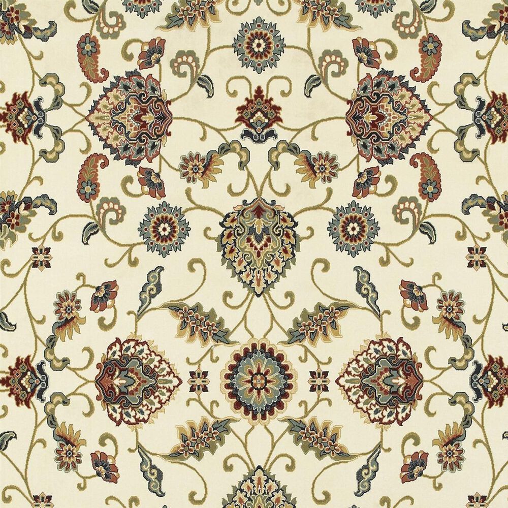 Oriental Weavers Kashan 9946W 9&#39;10&quot; x 12&#39;10&quot; Ivory Area Rug, , large
