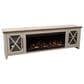 Legends Home Ithaca 83" Fireplace Console in Sandstone and Bourbon, , large