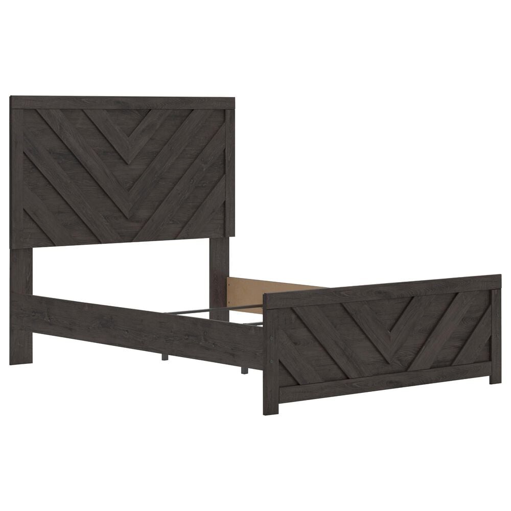 Ashley Prendonea Full Panel Bed in Dark Charcoal, , large