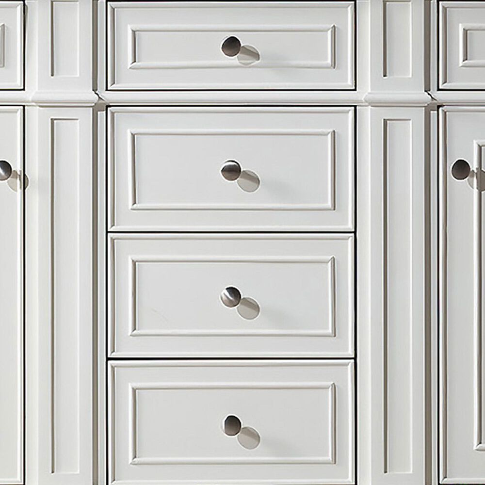 James Martin Vanities Bristol 60" Double Bathroom Vanity in Bright White with 3 cm Eternal Jasmine Pearl Silestone Top, Rectangular Sinks and FreePower Wireless Charger, , large