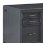 Riva Ridge Alexander 2-Piece Executive Desk and Door Bookcase Set in Midnight, , large