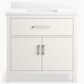 Kohler Kresla 36" Single Bathroom Vanity in White with 3 cm White Quartz Top and Rectangular Sink, , large