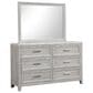 New Heritage Design Fiona 5-Piece Queen Bedroom Set in Mist Gray, , large
