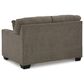 Ashley Mahoney Stationary Loveseat in Chocolate, , large
