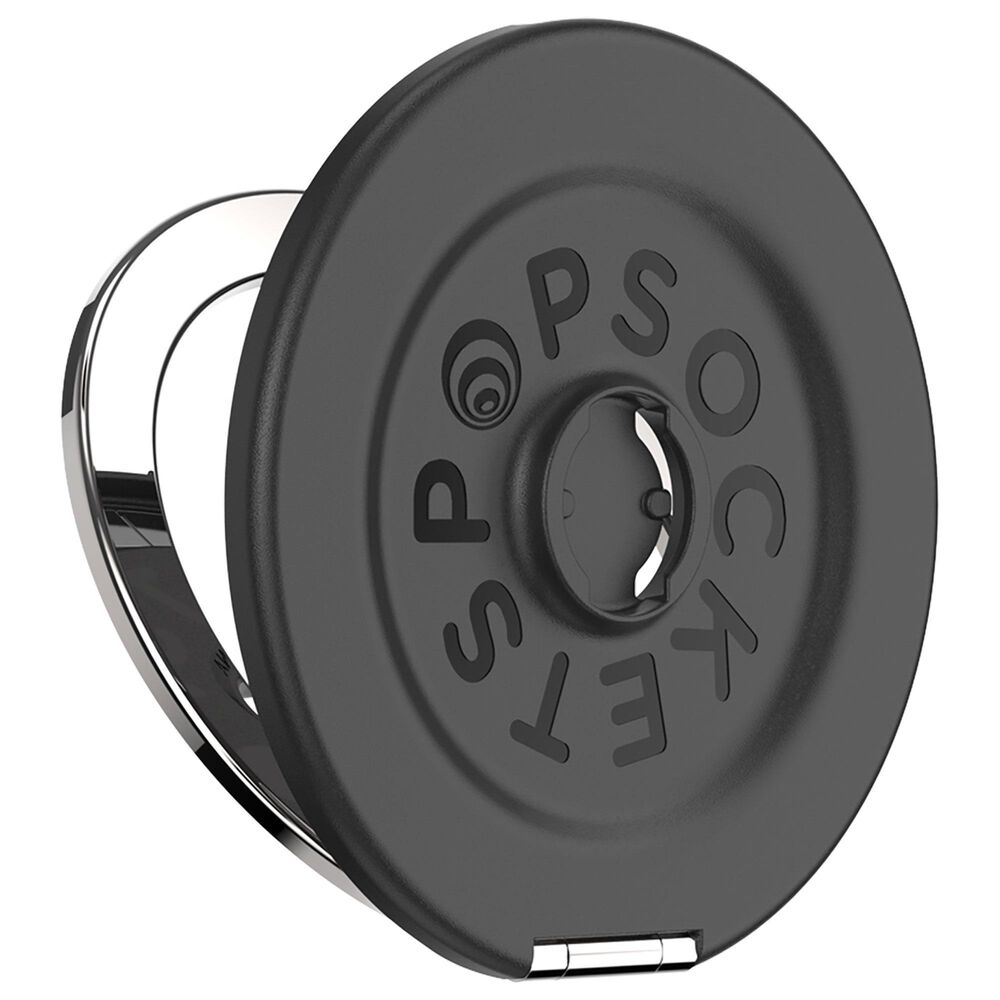 PopSockets MagSafe Circle Kick-Out PopGrip in Aluminum Radial Black, , large
