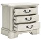 Millenium Arlendyne Queen Upholstered Bed with 2 Nightstands in Antique White, , large