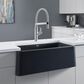 Blanco Ikon 33" Apron Single Bowl Farmhouse Sink in Anthracite, , large
