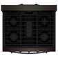 Whirlpool 5 Cu. Ft. Gas Range with Air Cooking Technology in Black-on-Stainless, , large