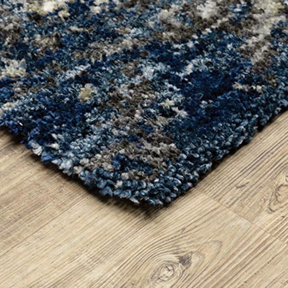 Oriental Weavers Aspen Shag Abstract 2060L 7&#39;10&quot; x 10&#39;10&quot; Blue Area Rug, , large