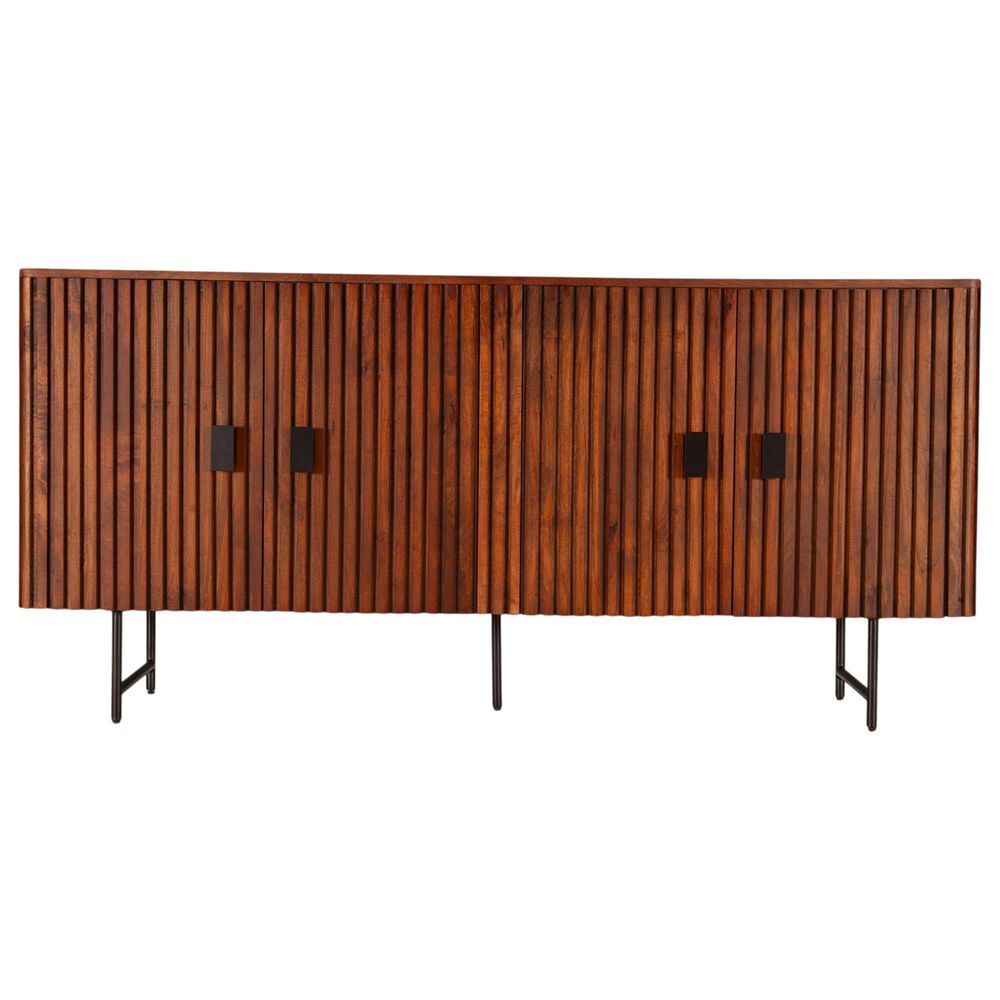 Home Trends &amp; Design Verbania 67" Sideboard in Pecan Brown, , large