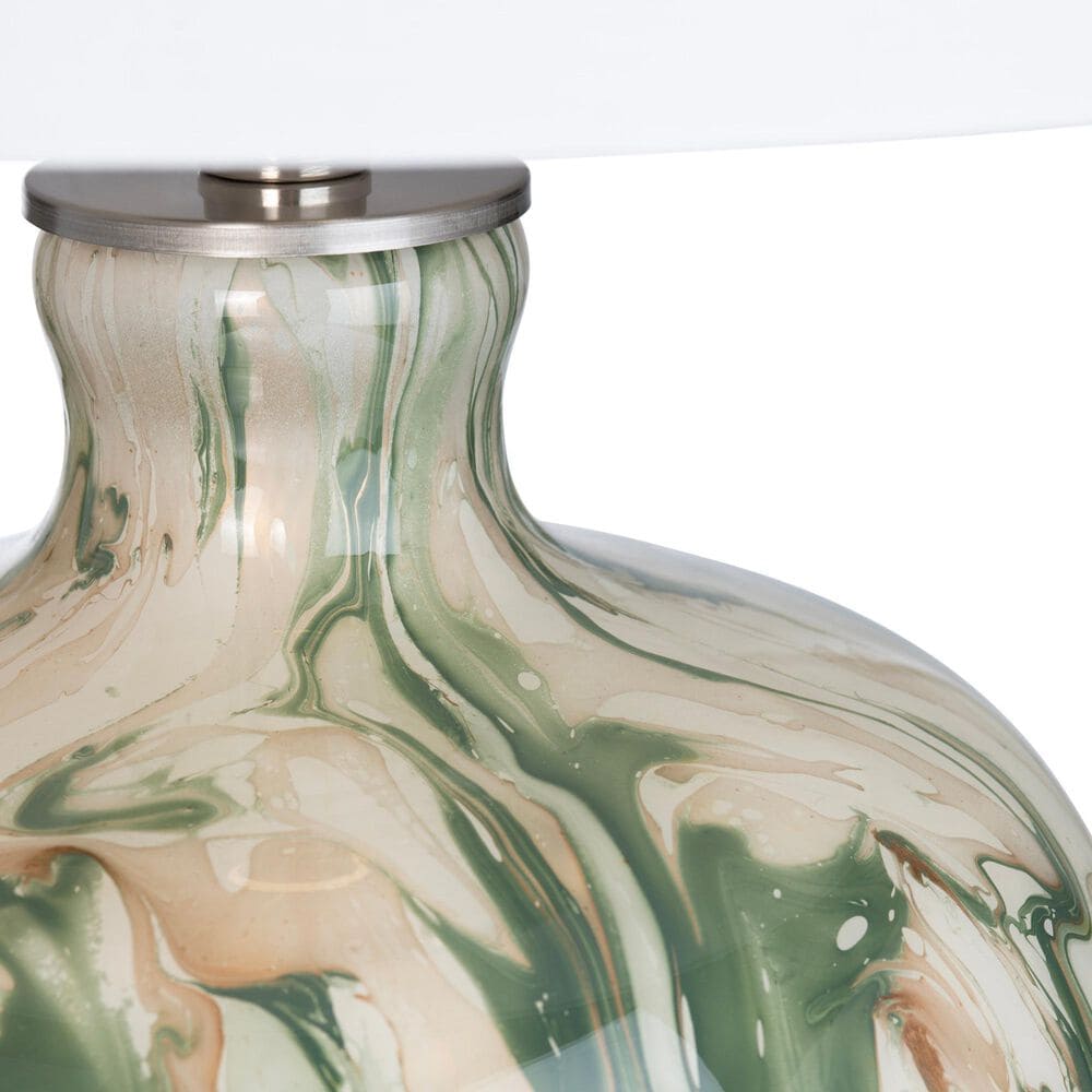 Slatehouse Waverly Table Lamp in Green, Cream and Gold, , large