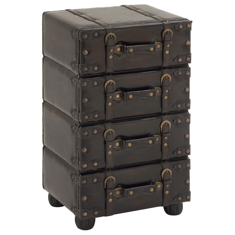 Uma Enterprises 4-Drawer Chest in Black, , large