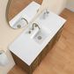 37B Lucerne 48" Single Bathroom Vanity in Dark Maplewood with Marble Top and Backsplash, , large