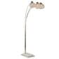 Grandview Gallery Willow Floor Lamp in Polished Nickel and White, , large