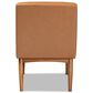 Baxton Studio Sanford Side Chair with Tan Cushion in Walnut Brown, , large