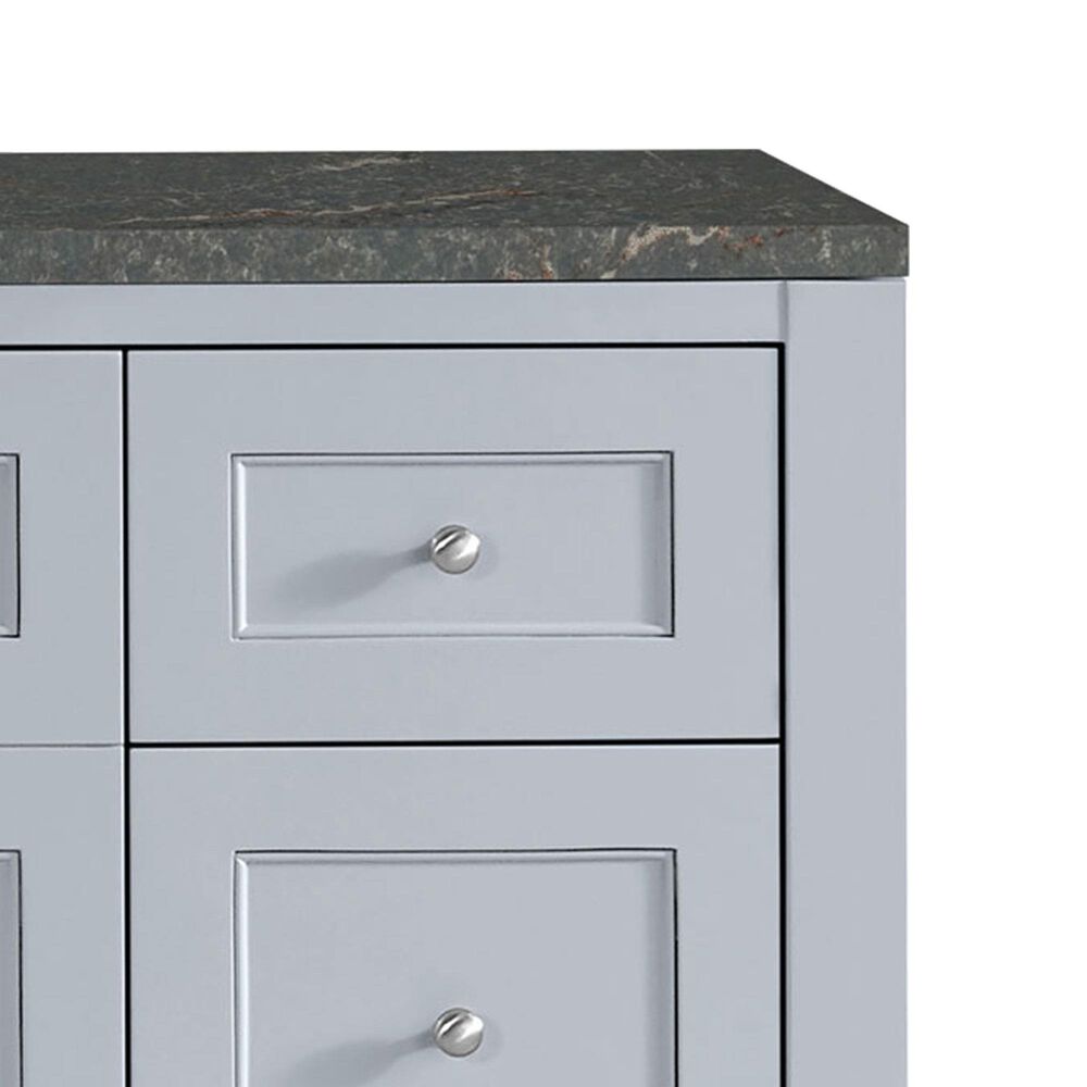 James Martin Vanities Breckenridge 60" Single Bathroom Vanity in Serenity Blue with 3 cm Parisien Bleu Quartz Top, Rectangular Sink and FreePower Wireless Charger, , large