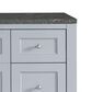 James Martin Vanities Breckenridge 60" Single Bathroom Vanity in Serenity Blue with 3 cm Parisien Bleu Quartz Top, Rectangular Sink and FreePower Wireless Charger, , large