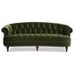 Jennifer Taylor Home La Rosa Stationary Sofa in Olive Green Velvet, , large