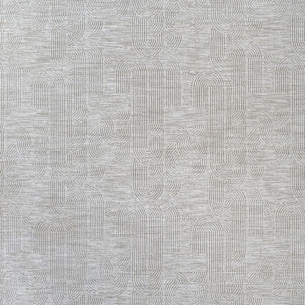 Surya Masterpiece MPC-2311 Medium Gray, Light Gray and Cream 6'7" x 9'6" Area Rug, , large