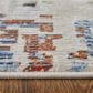 Feizy Sonora 39NVF 5" x 7"6" Ivory and Multicolor Area Rug, , large