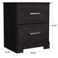 Ashley Belachime 2 Drawer Nightstand in Dark Charcoal, , large