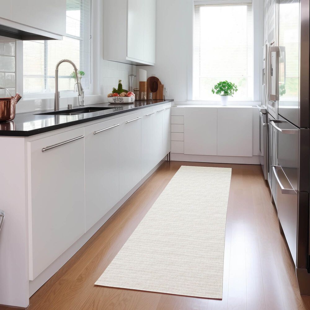 Dalyn Rug Company Laidley 2&#39;3&quot; x 12&#39; Linen Indoor/Outdoor Runner, , large
