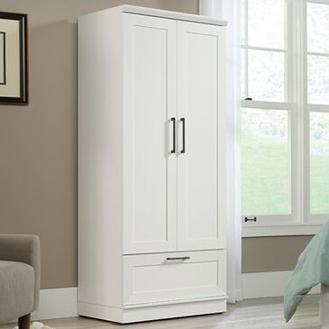 Sauder Homeplus Wardrobe in Soft White, , large
