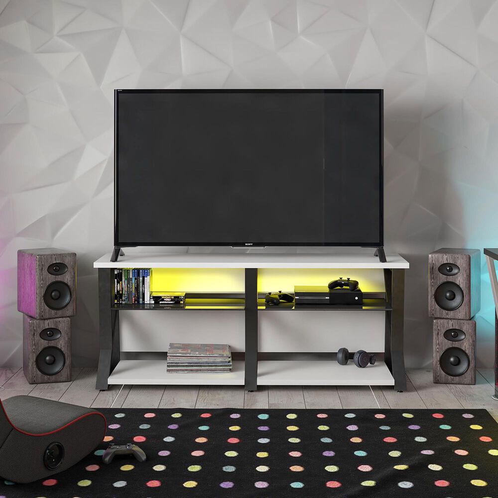 DHP Genesis TV Stand in White, , large