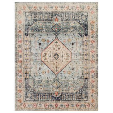 Magnolia Home Graham GRA-03 7"10" x 10" Blue and Antique Ivory Area Rug, , large