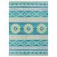 Dalyn Rug Company Phoenix 9" x 12" Teal Indoor/Outdoor Area Rug, , large